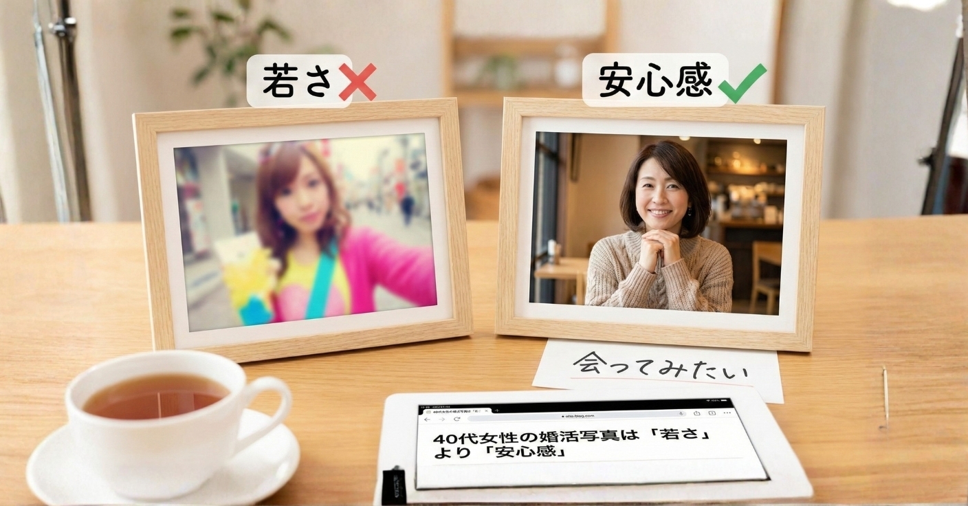40代女性の婚活写真は「若さ」より「安心感」──会ってみたいと思われる写真のつくり方