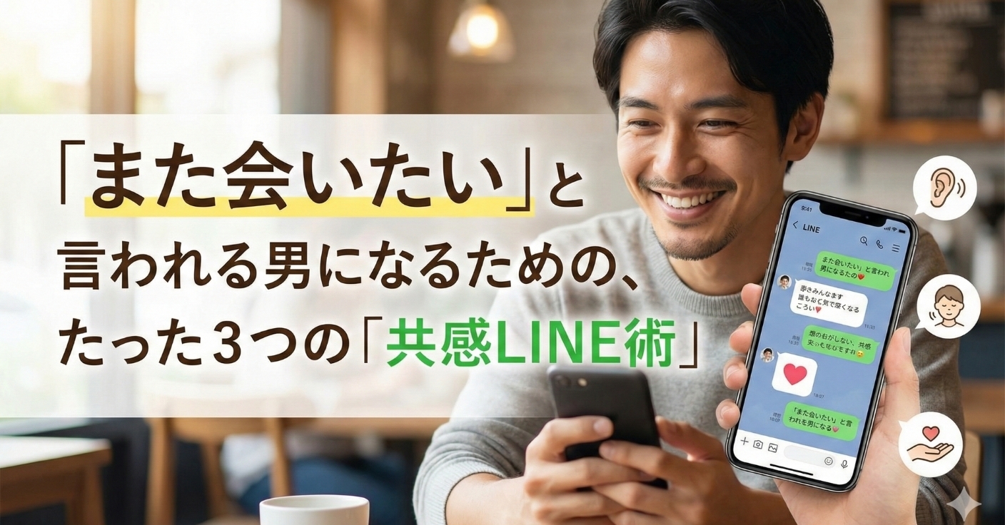 「また会いたい」と言われる男になるための、たった3つの「共感LINE術」