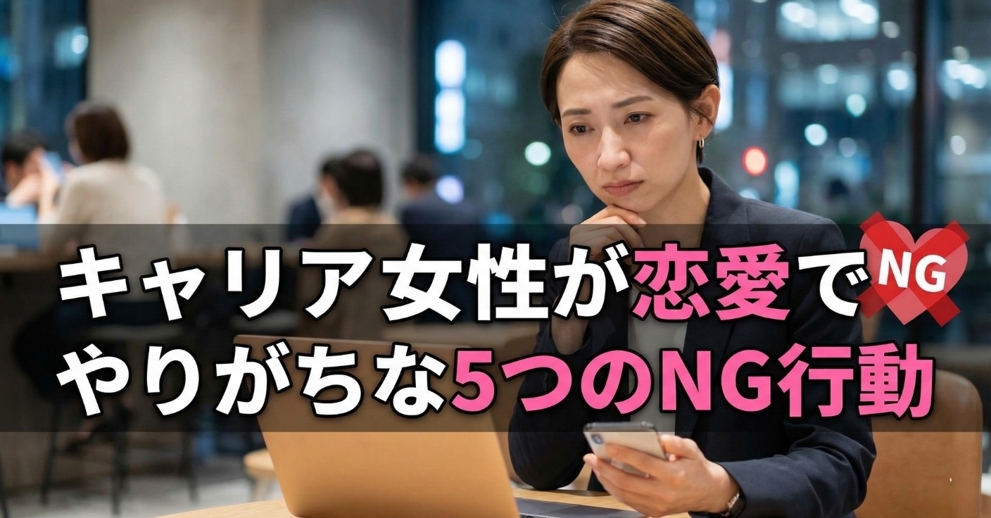 キャリア女性が恋愛でやりがちな5つのNG行動