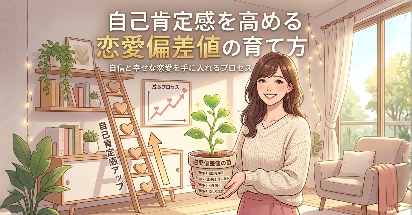 恋愛偏差値を高める｜自己肯定感の育て方