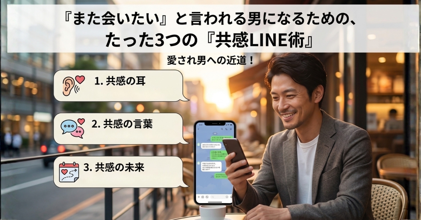 「また会いたい」と言われる男になるための、たった3つの「共感LINE術」