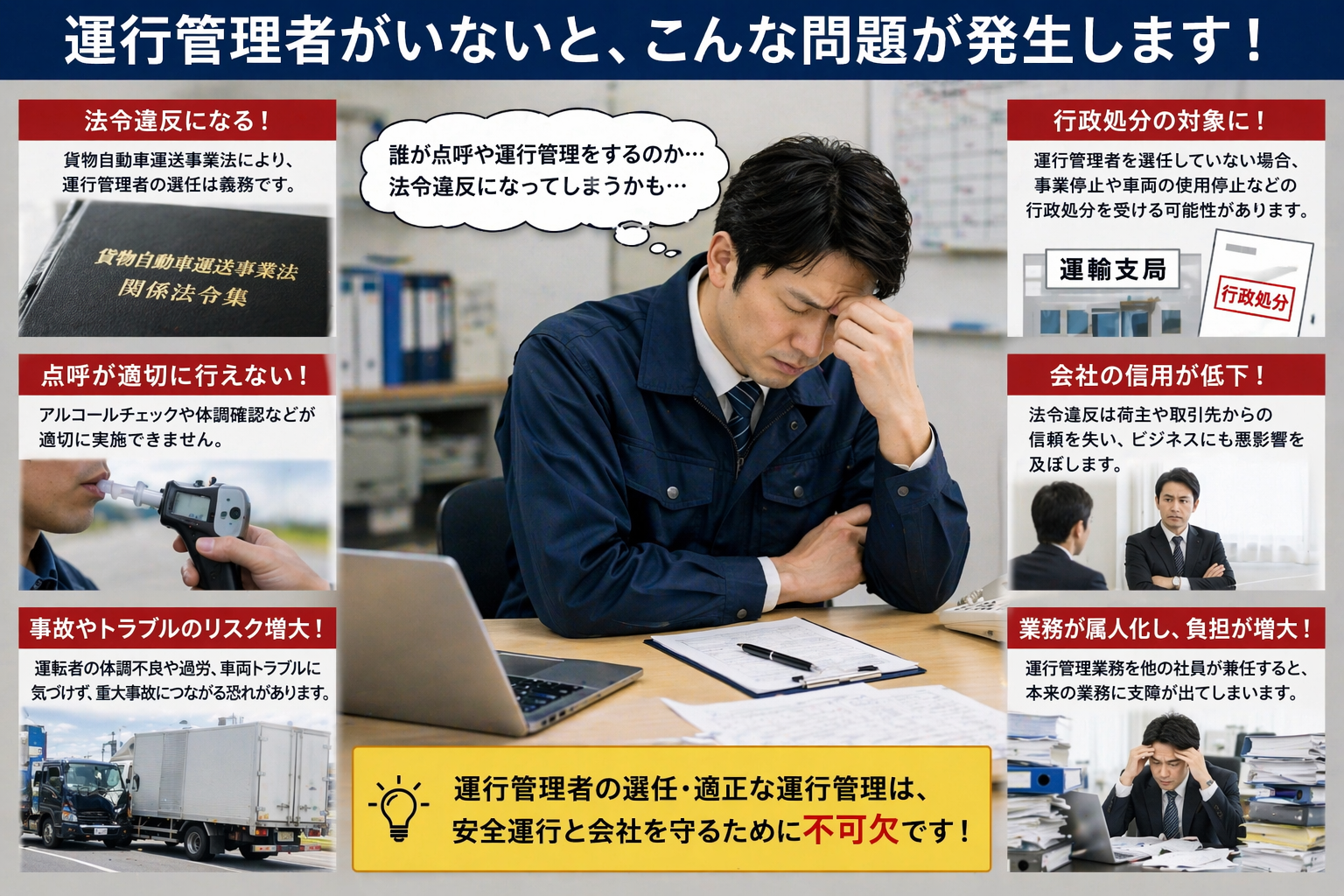 運行管理者がいない時