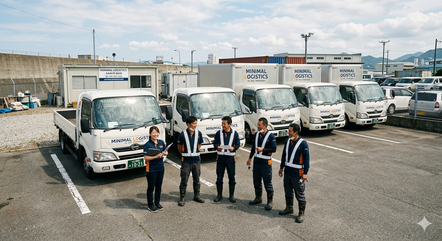 トラック5台最小人員モデル