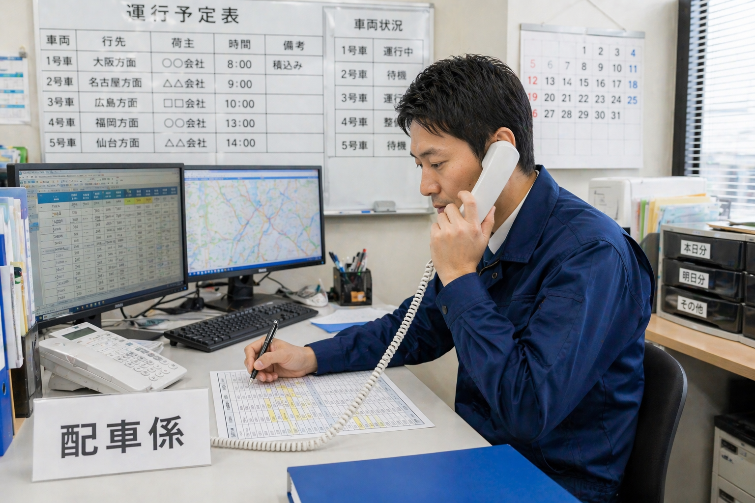 売り上げが上がる人員配置（5台モデル）