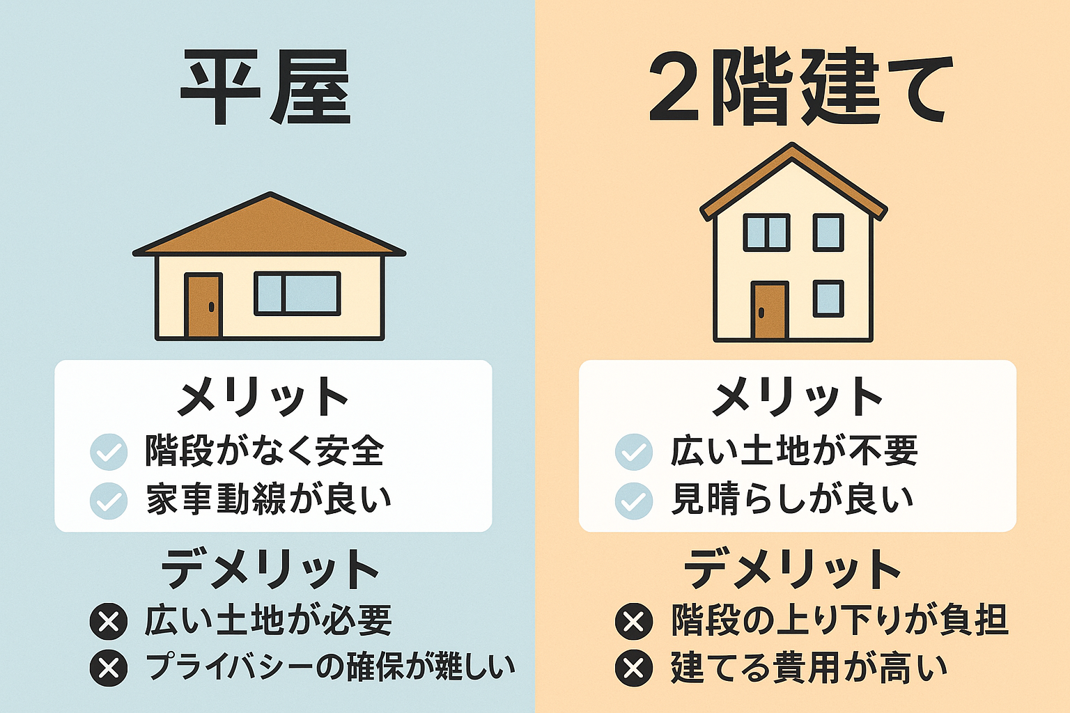 子育て世代でも平屋が人気メリットとデメリットとは