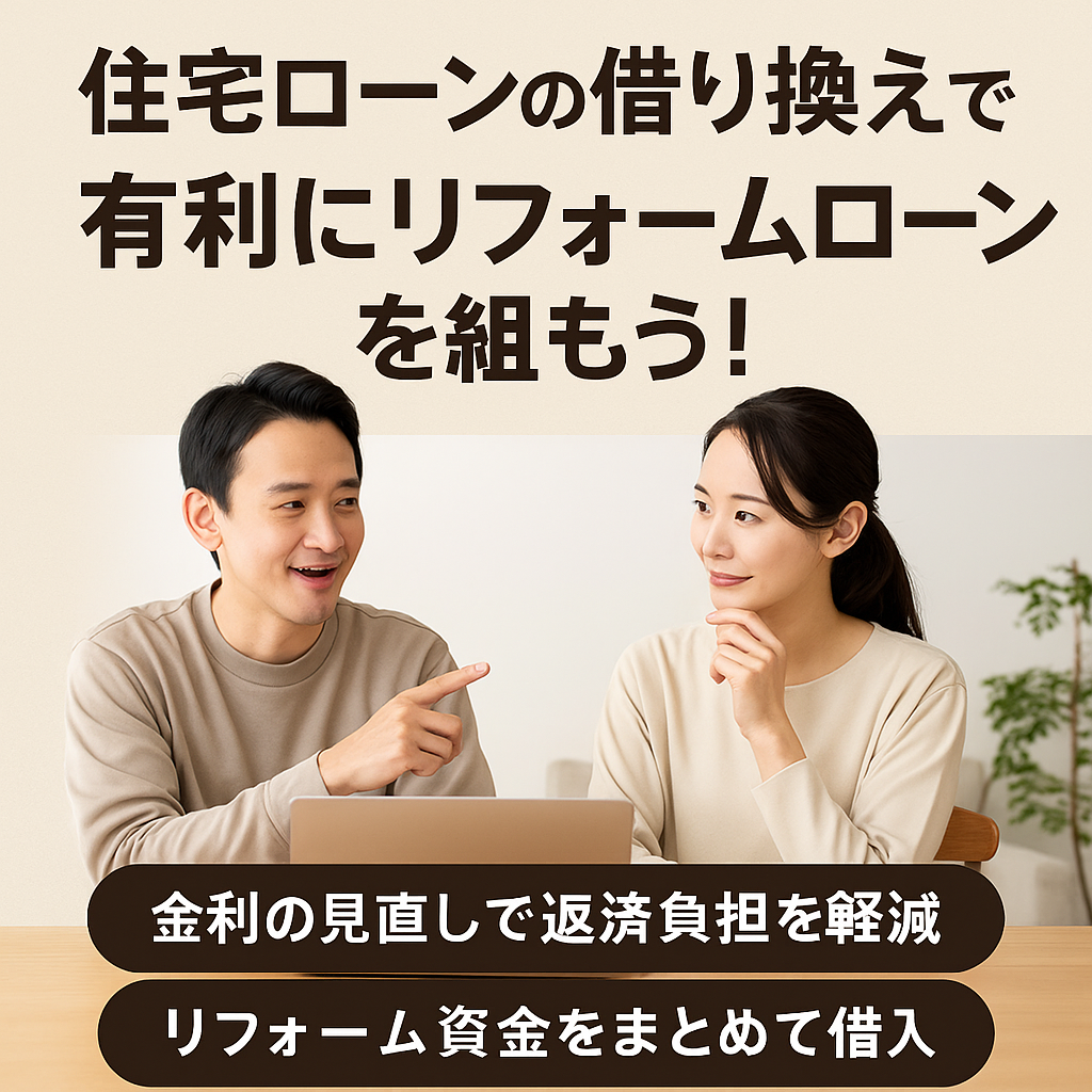住宅ローンの組み換えで有利にリフォームローンを組もう!