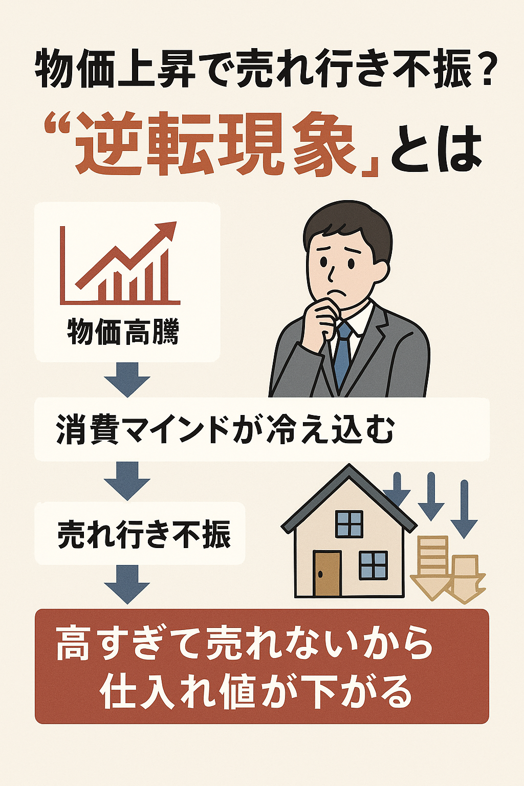 物価上昇による逆転現象
