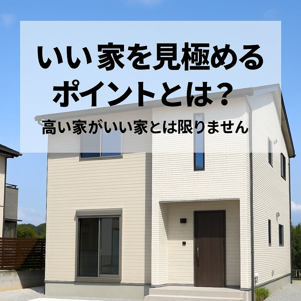 いい家を見極めるポイントとは