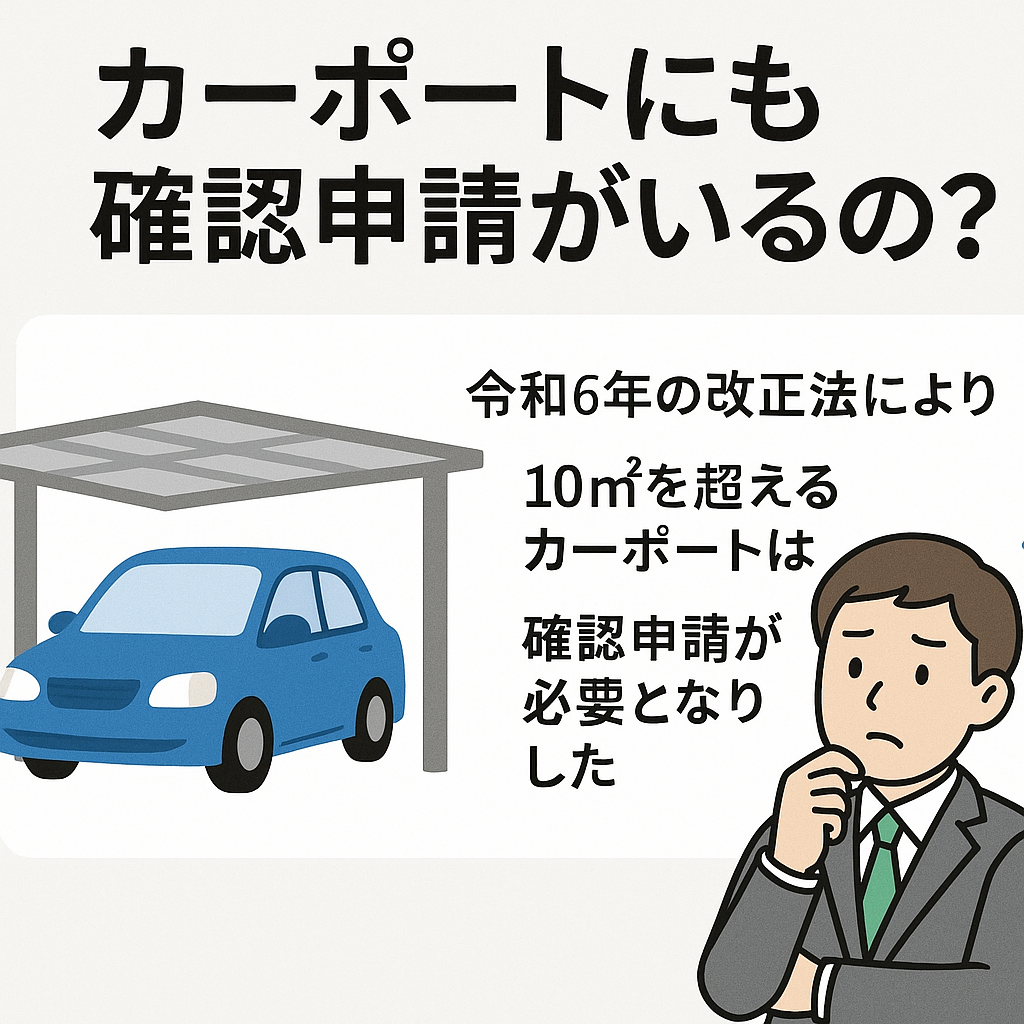 カーポートも確認申請がいるの？