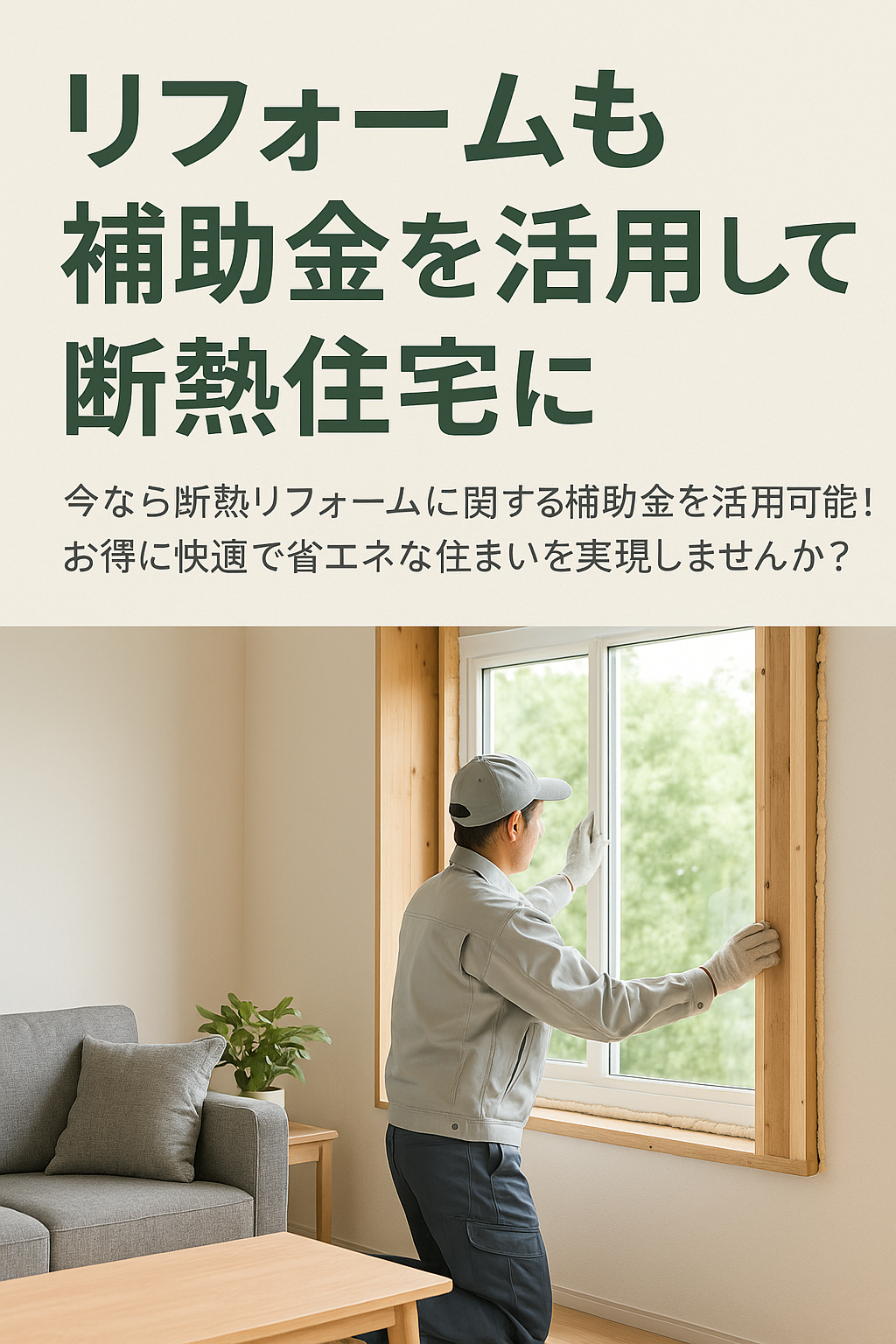 リフォームも補助金を活用して断熱住宅に