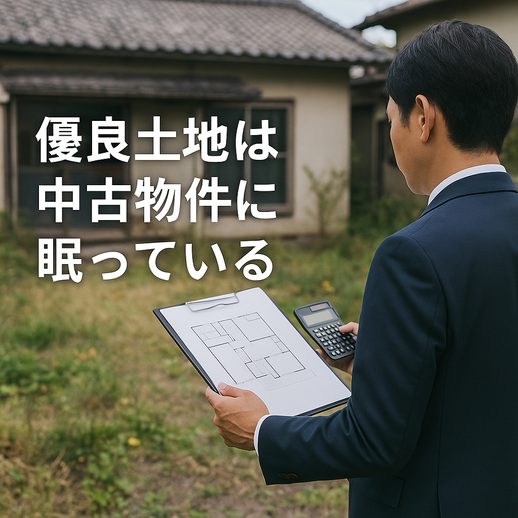 優良土地は中古物件に眠っている