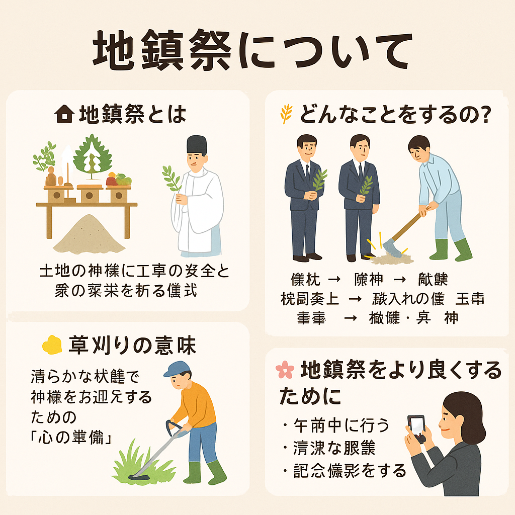 地鎮祭に向けて草刈り