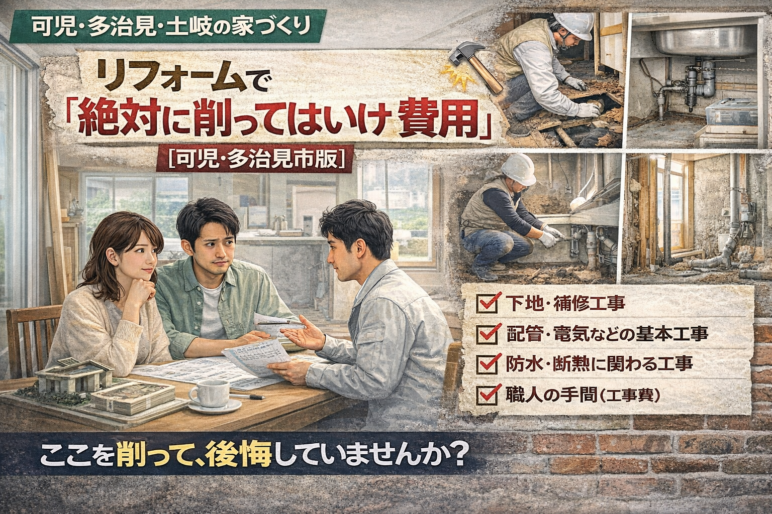 リフォームで“絶対に削ってはいけない費用”