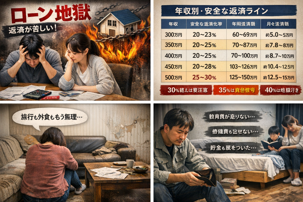 返済比率を無視してローンを組むと地獄行き