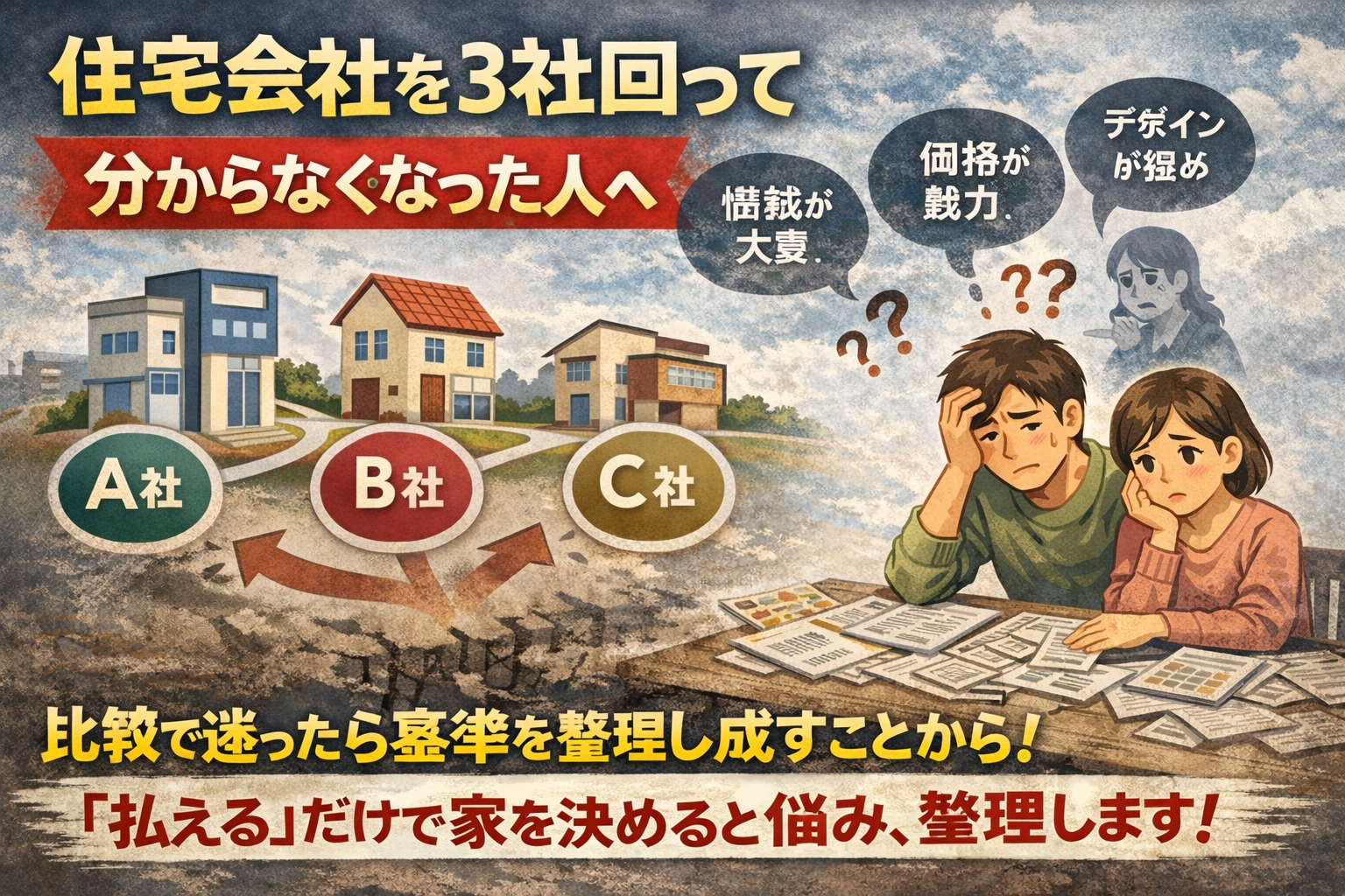 「住宅会社を3社回って分からなくなった人へ」