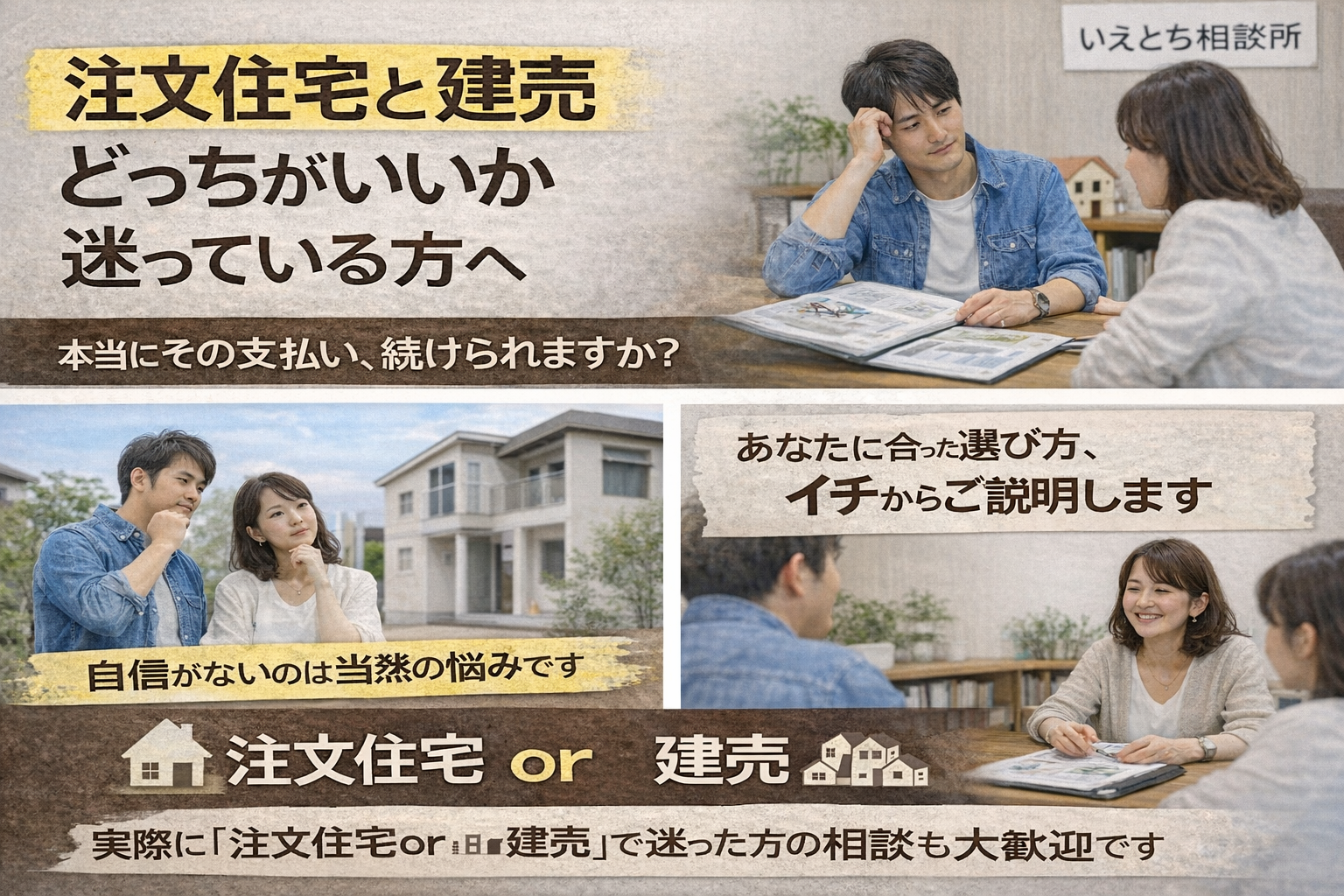 注文住宅と建売、どちらが正解か分からない人へ 土岐市・多治見市・可児市・御嵩町で後悔しない選び方