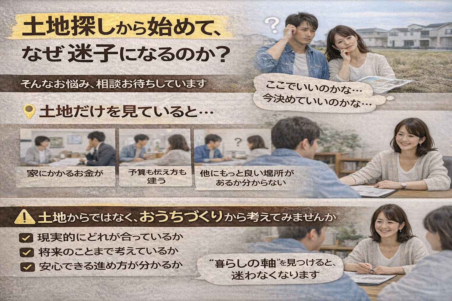 土地から探すと失敗しやすい人の共通点 土岐市・多治見市・可児市・御嵩町でよくある“順番の落とし穴”