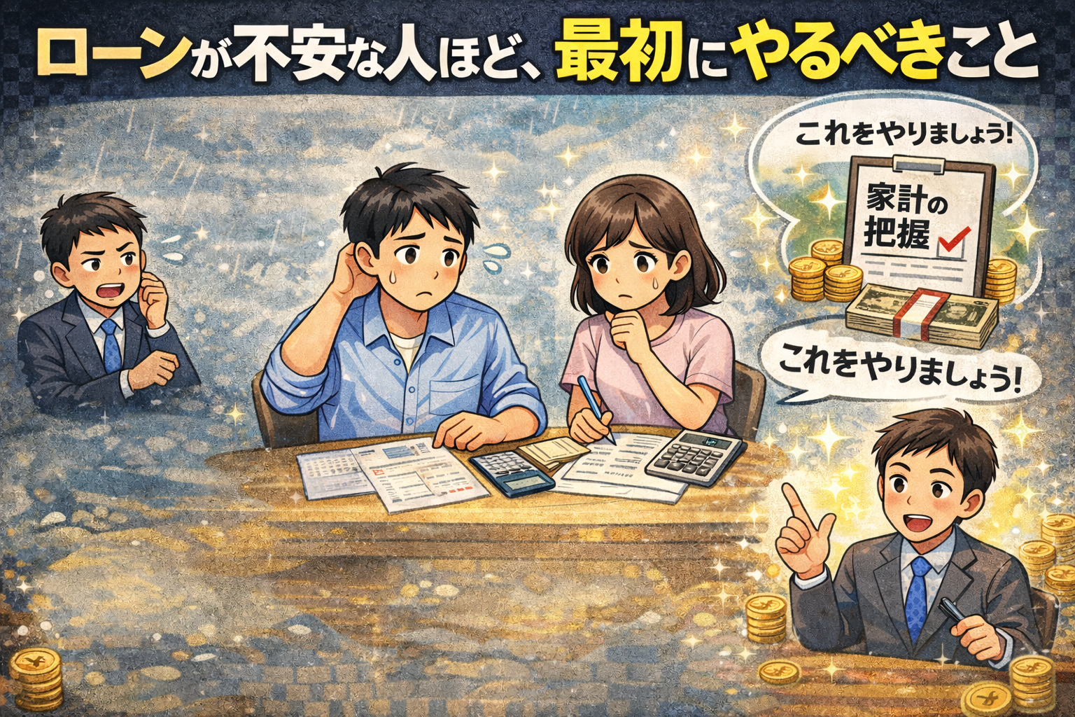 ローンが不安な人ほど、最初にやるべきこと