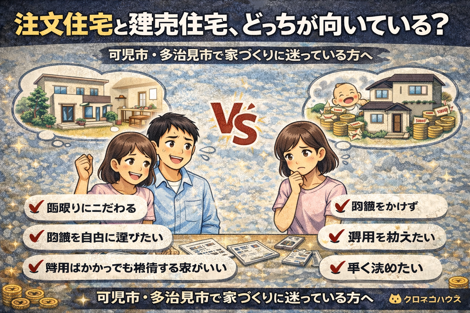 注文住宅と建売住宅、どっちが向いている？ 可児市・多治見市で家づくりに迷っている方へ
