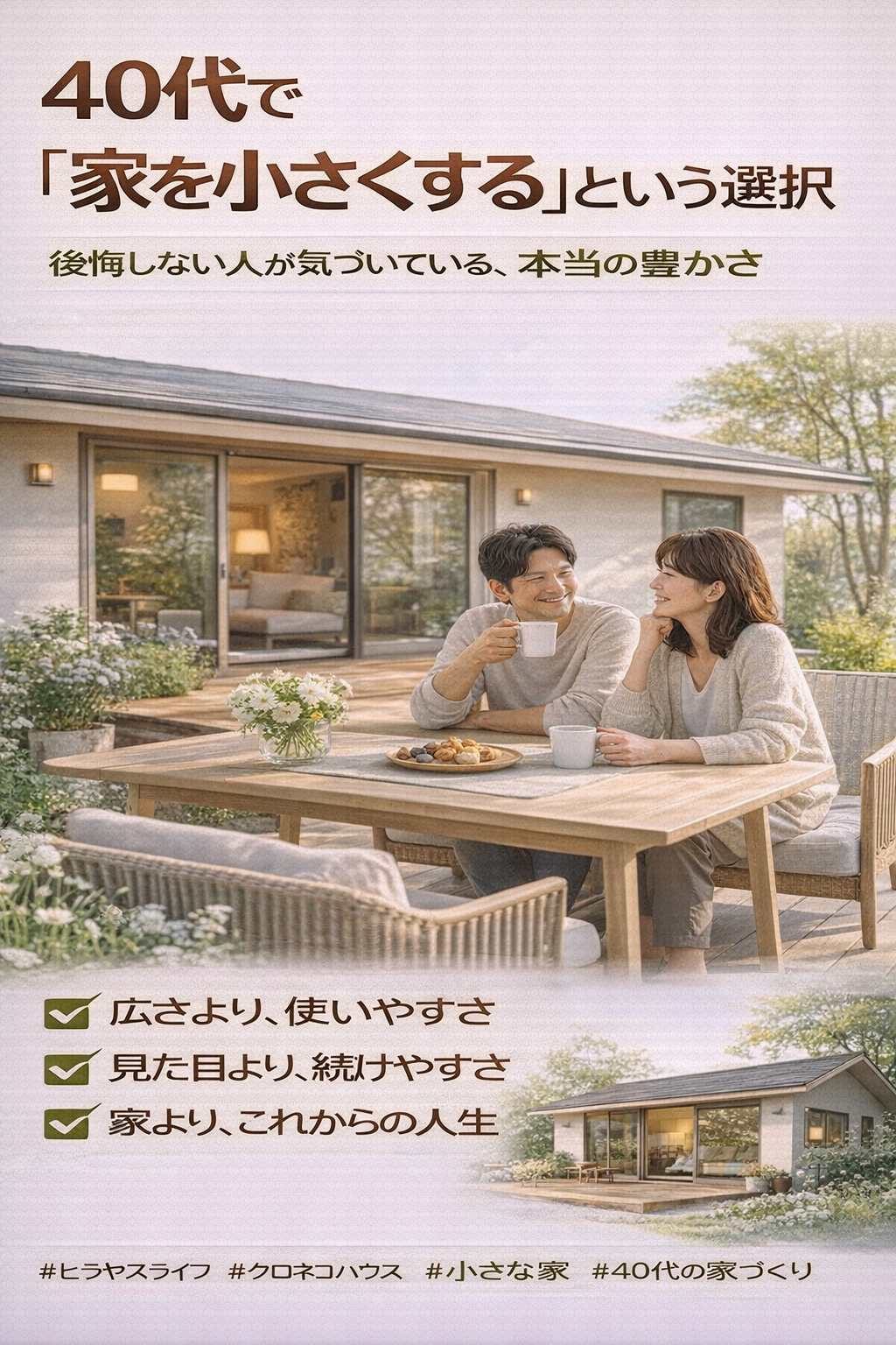 40代で「家を小さくする」という選択 後悔しない人が気づいている、本当の豊かさ