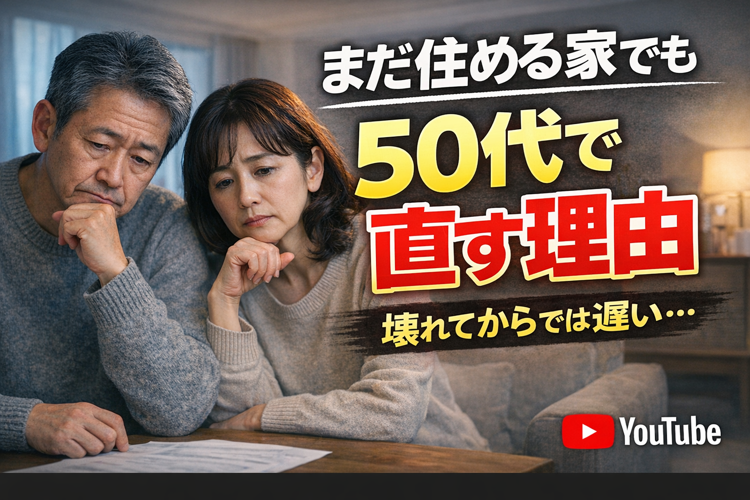 【50歳からのリフォーム】 まだ住める家でも、50代で直す人が増えている理由 ―壊れてからでは遅いと言われる本当の理由―