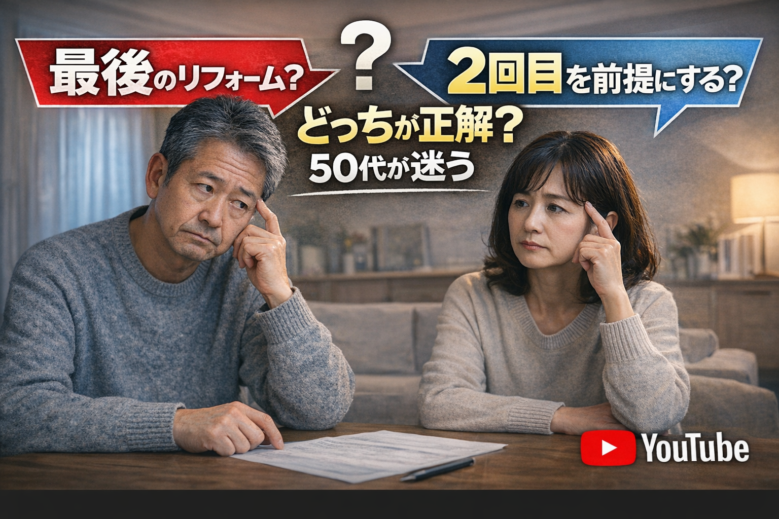 【50歳からのリフォーム】 最後のリフォームにする？それとも2回目を前提にする？  ―50代で考えておきたい“2つの選択肢”―