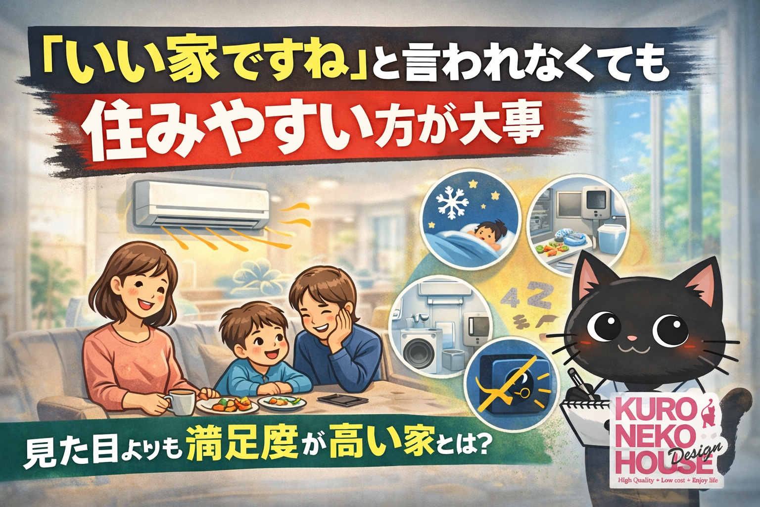 「いい家ですね」と言われなくても、住みやすい方が大事 ― 住んでから評価が上がる家の共通点 ―