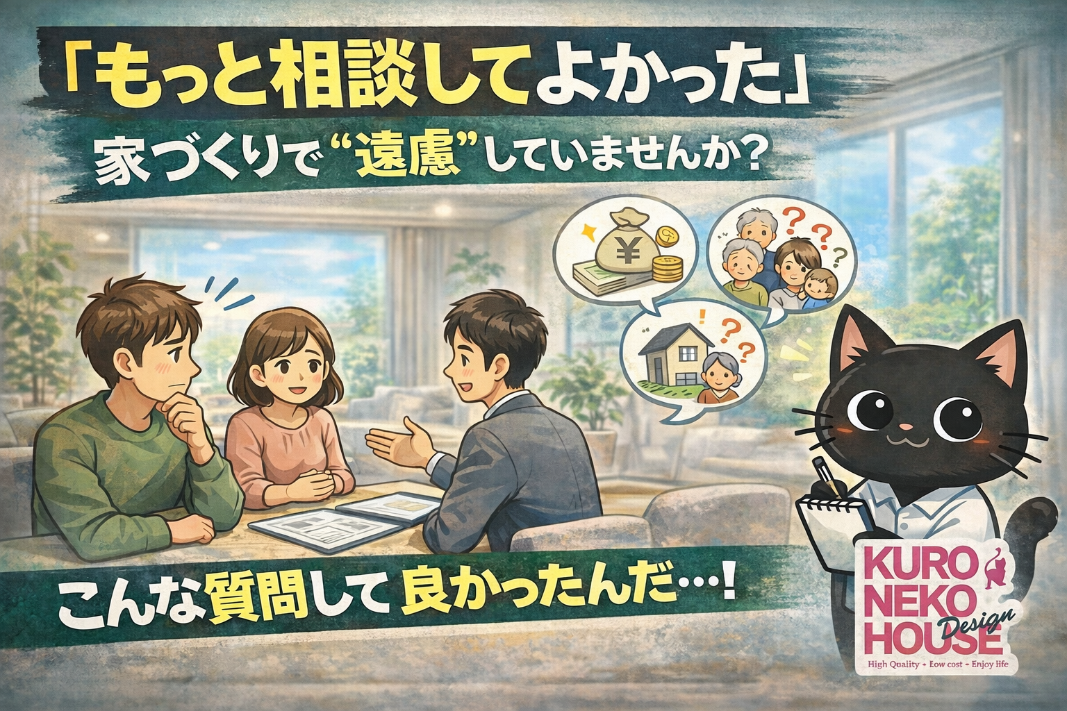 「もっと相談してよかった」 ― 家を建てたあとに多くの人が気づくこと ―