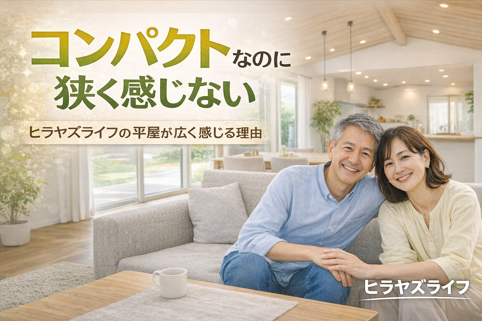 【コンパクトなのに狭く感じない】ヒラヤズライフの平屋が広く感じる理由