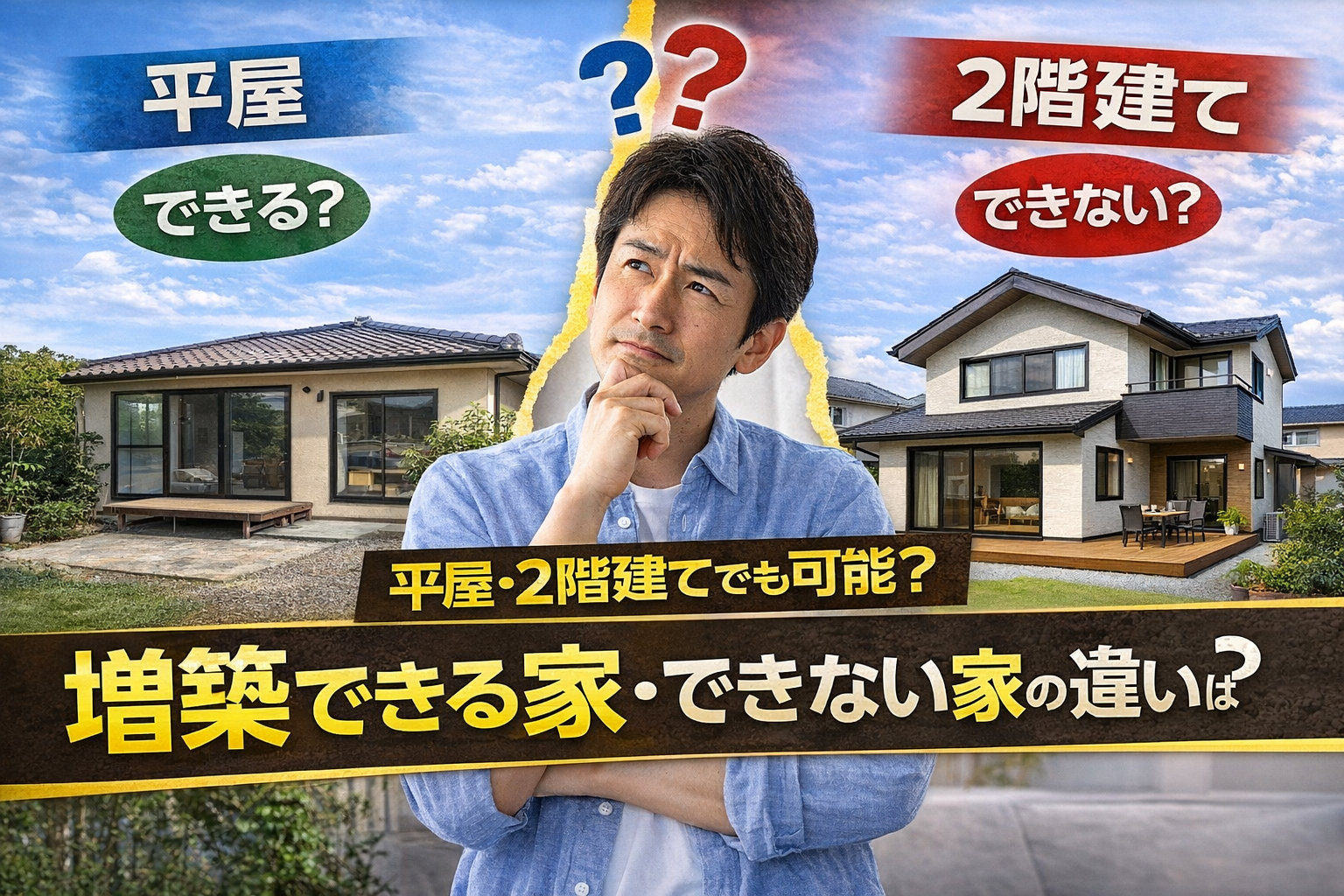 平屋・2階建てでも可能？増築できる家・できない家の違いをプロが解説｜土岐市・可児市対応