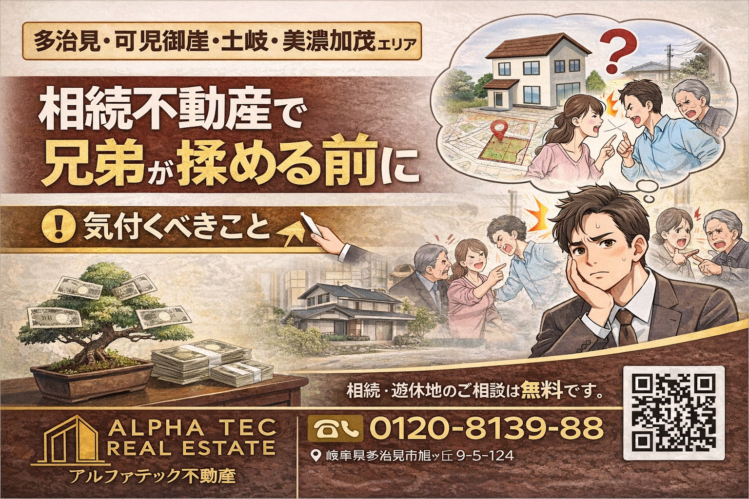 【多治見・可児御嵩・土岐・美濃加茂】 相続不動産で兄弟が揉める前に｜後悔しないために最初にやるべきこと
