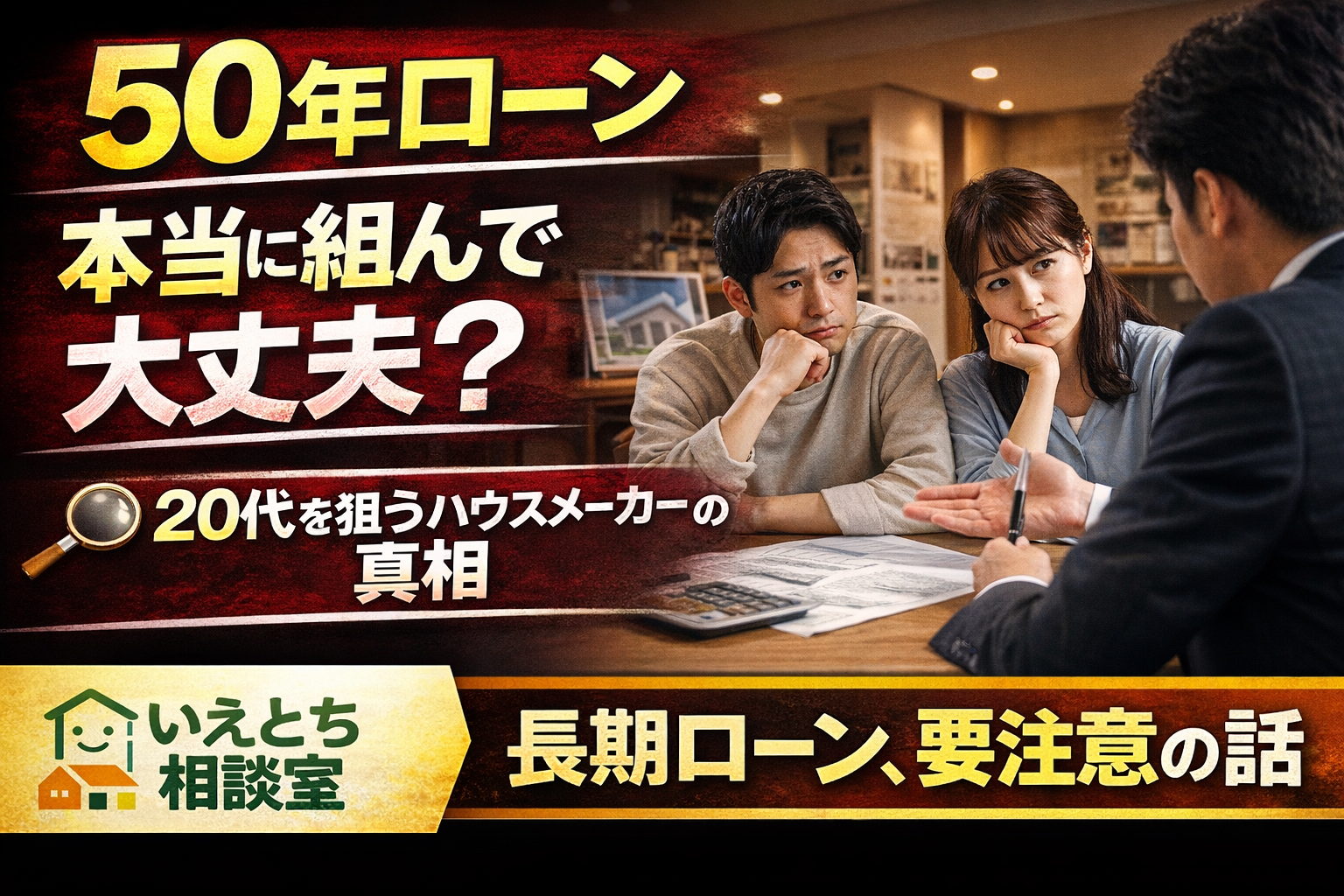 50年ローン、本当に組んで大丈夫？ ― なぜ今、ハウスメーカーは20代を狙うのか。その真相 ―