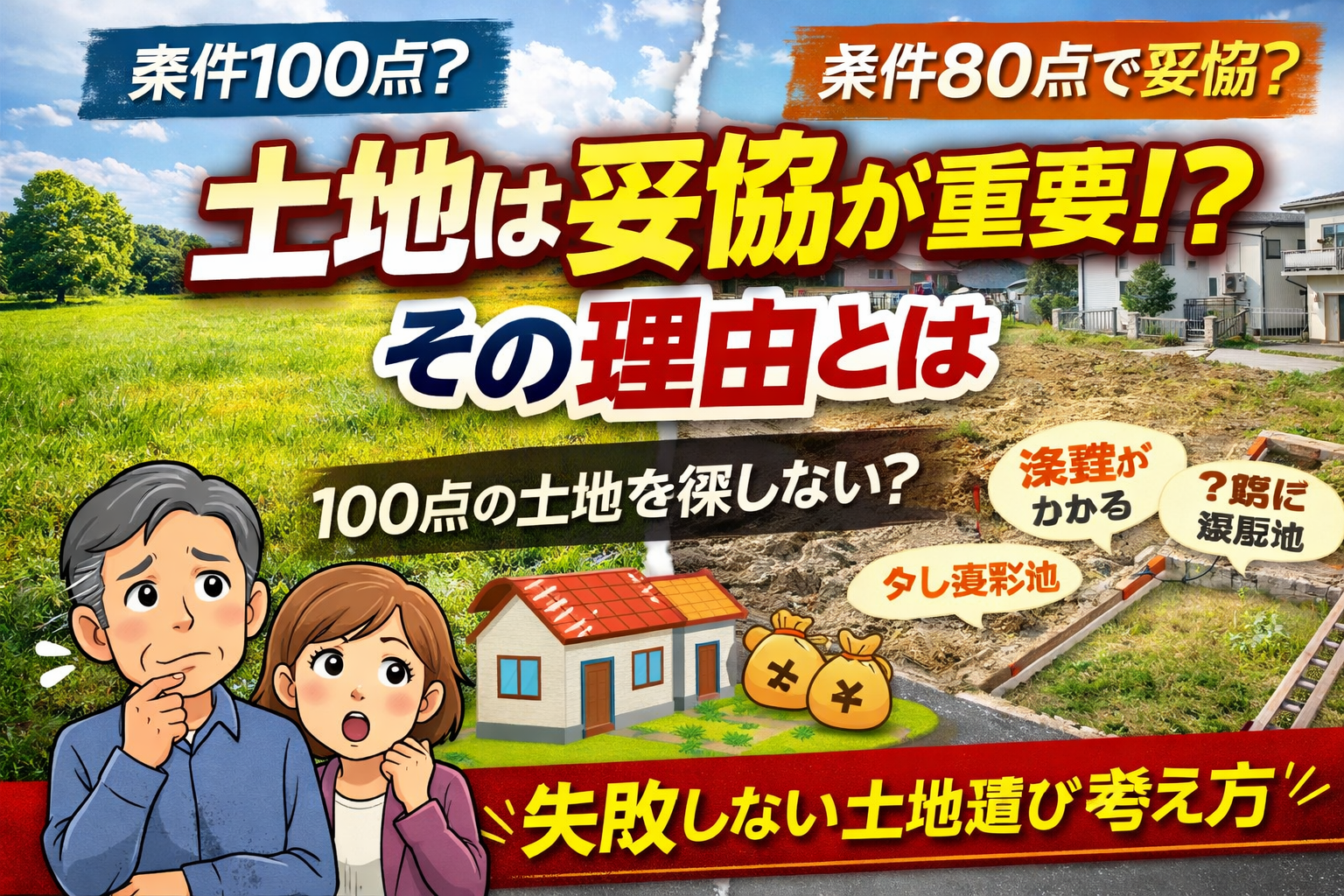 土地は妥協が重要？成功への近道