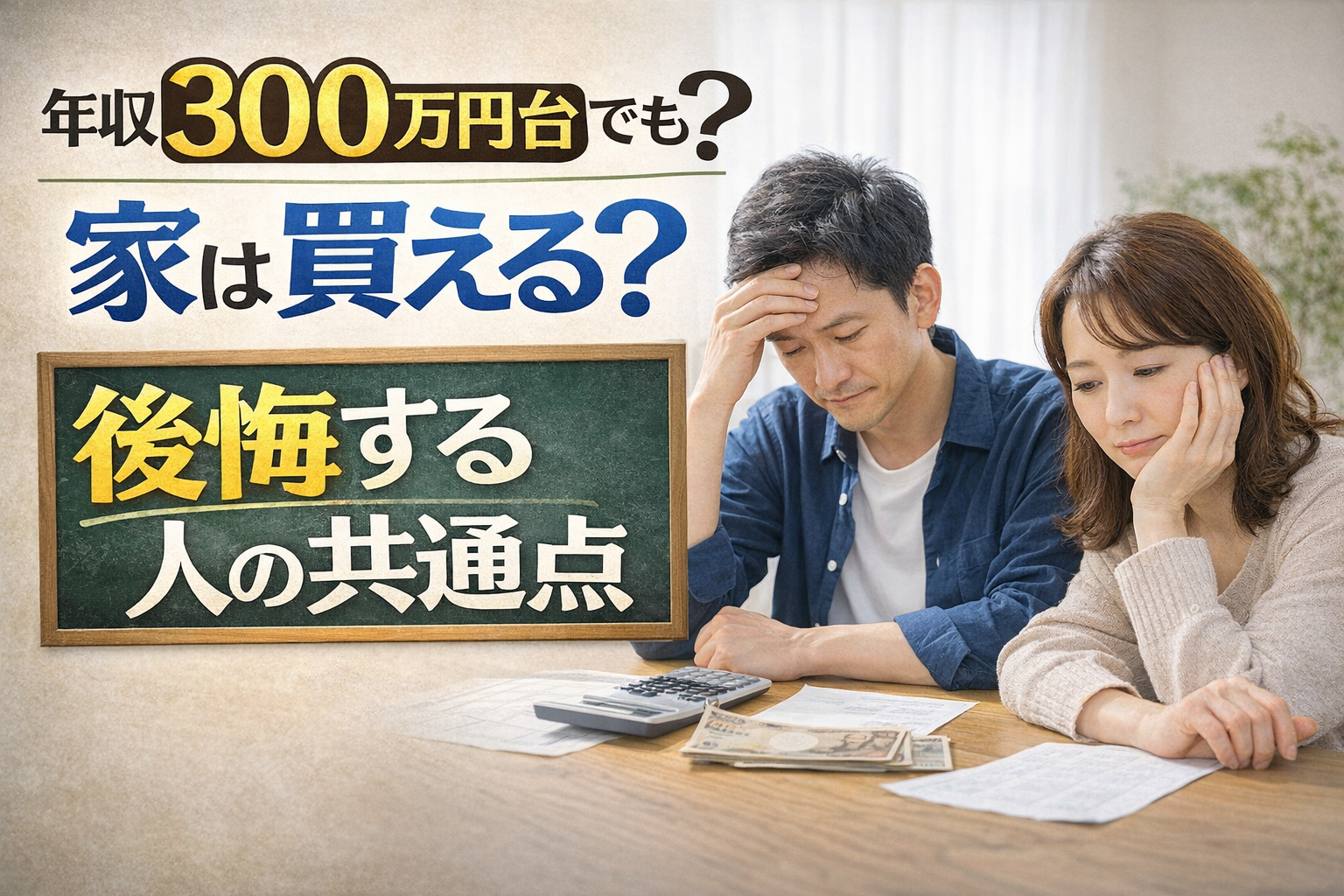 年収300万円台でも家は買える?住宅ローンで後悔する人の共通点|可児市・多治見市