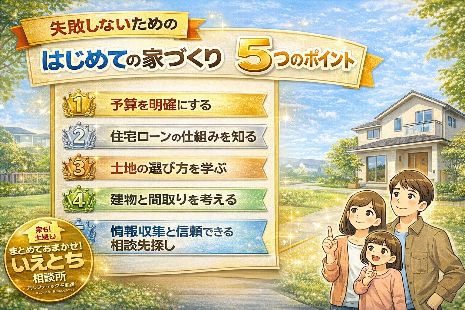 ⑤ 家を建てるなら“相談先”が大事。後悔しない家づくりのために