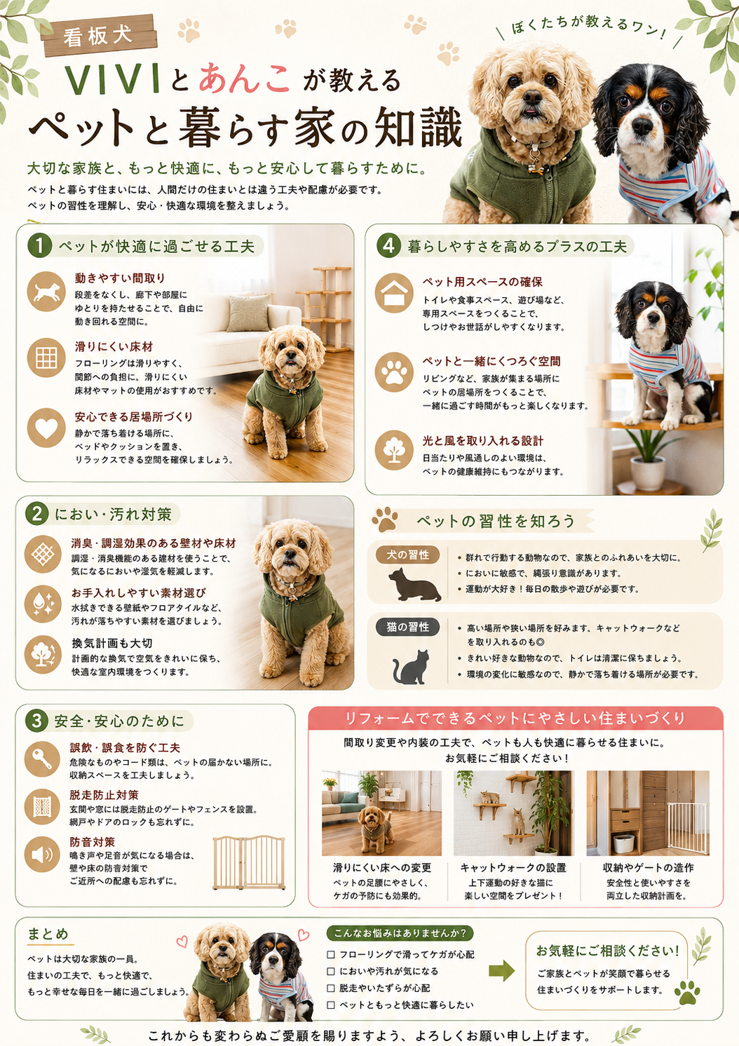 ペットと暮らす家の知識