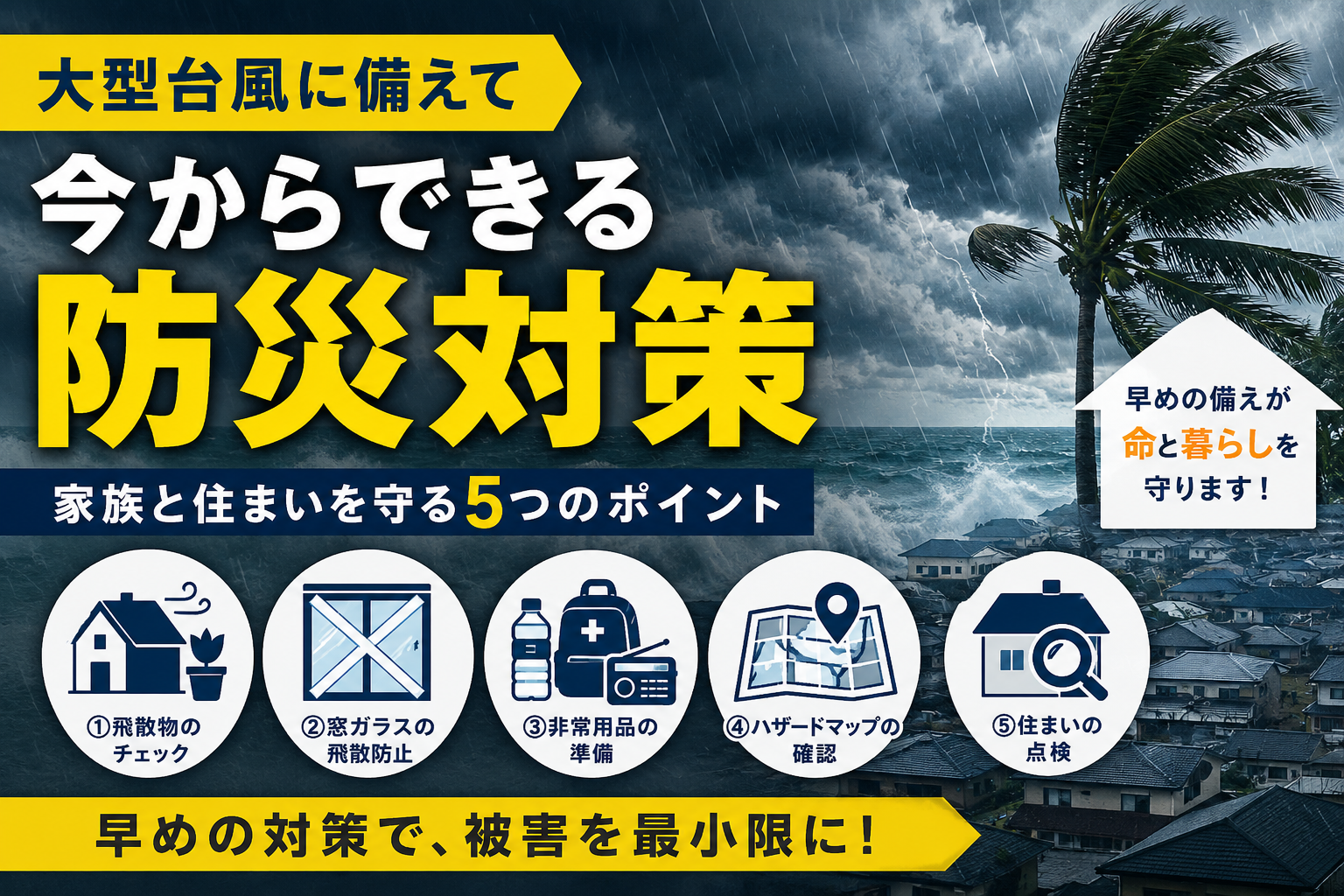 大型台風に備えて