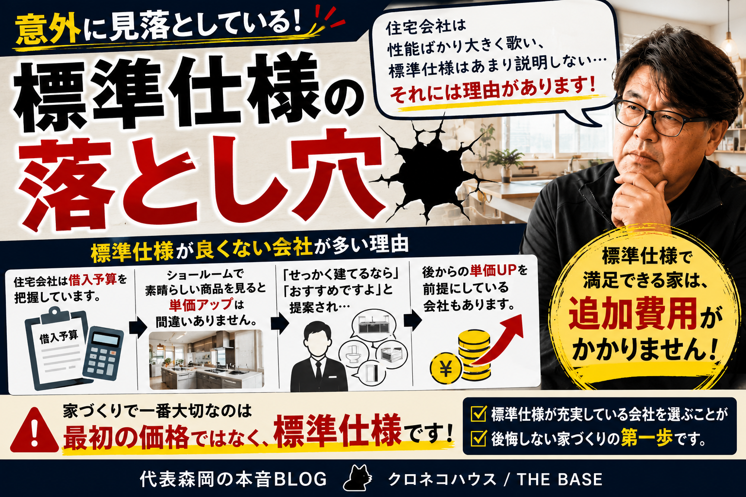 住宅会社があまり説明したがらない『標準仕様』の真実