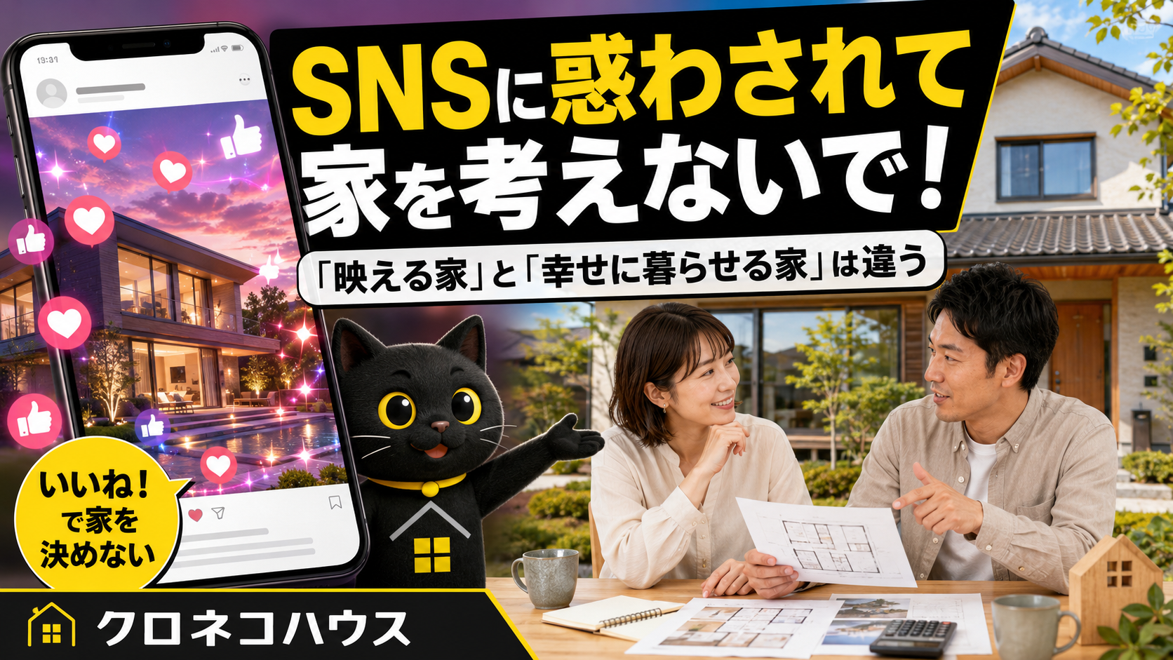 SNSに惑わされて家を考えないで！「映える家」と「幸せに暮らせる家」は違います
