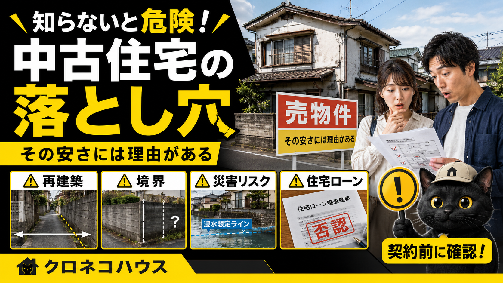 中古住宅の落とし穴｜「安いからお得」と思って買う前に確認したいこと