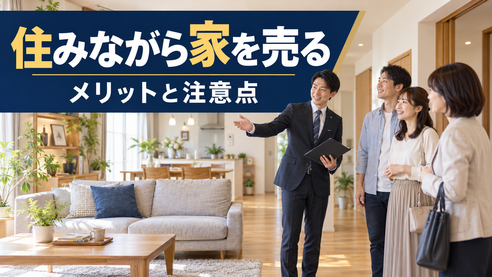 住みながら家を売るメリットと注意点｜内覧を成功させるコツも解説
