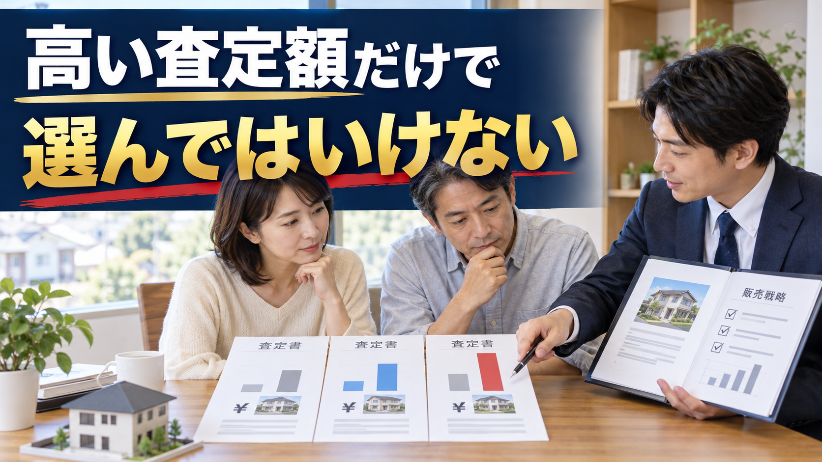 査定価格が高い不動産会社を選んではいけない理由｜査定額と売却価格の違い