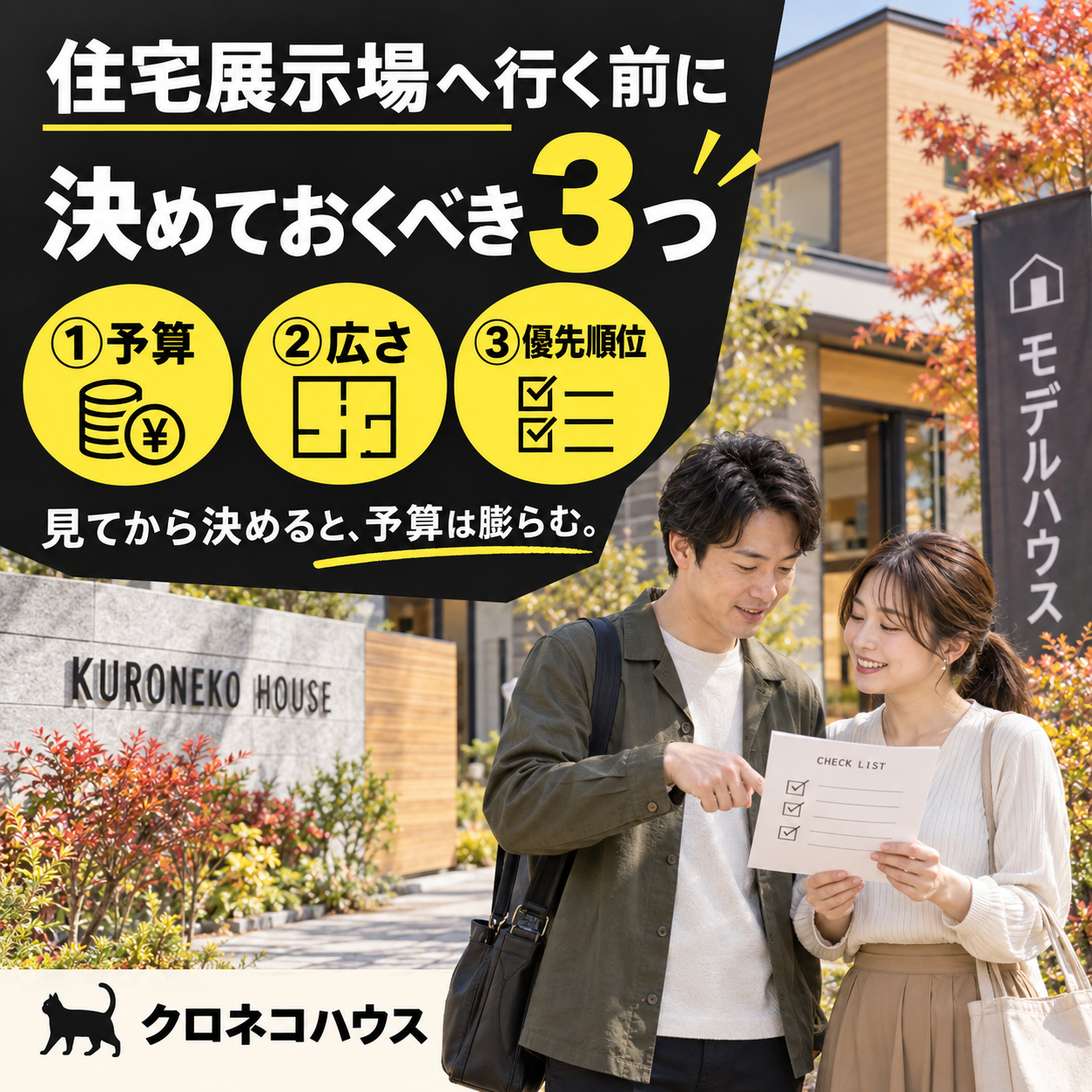 シルバーウイークに住宅展示場へ行く前に決めておくべき3つのこと