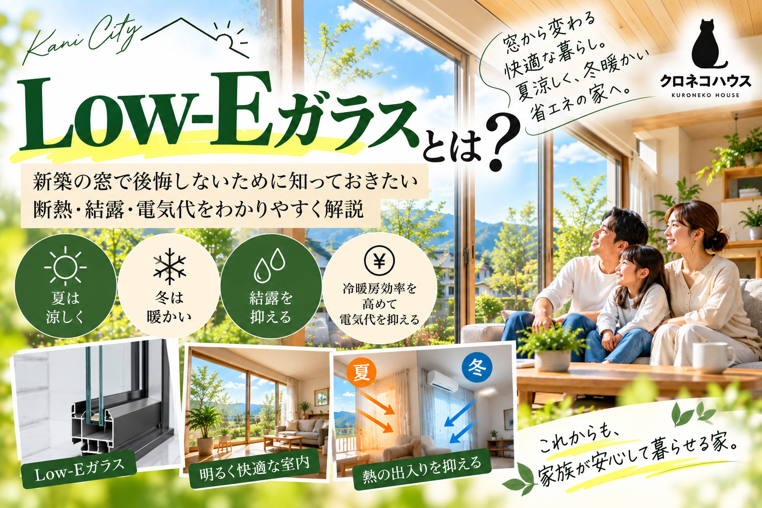 Low-Eガラスとは？  新築の窓で後悔しないために知っておきたい断熱・結露・電気代