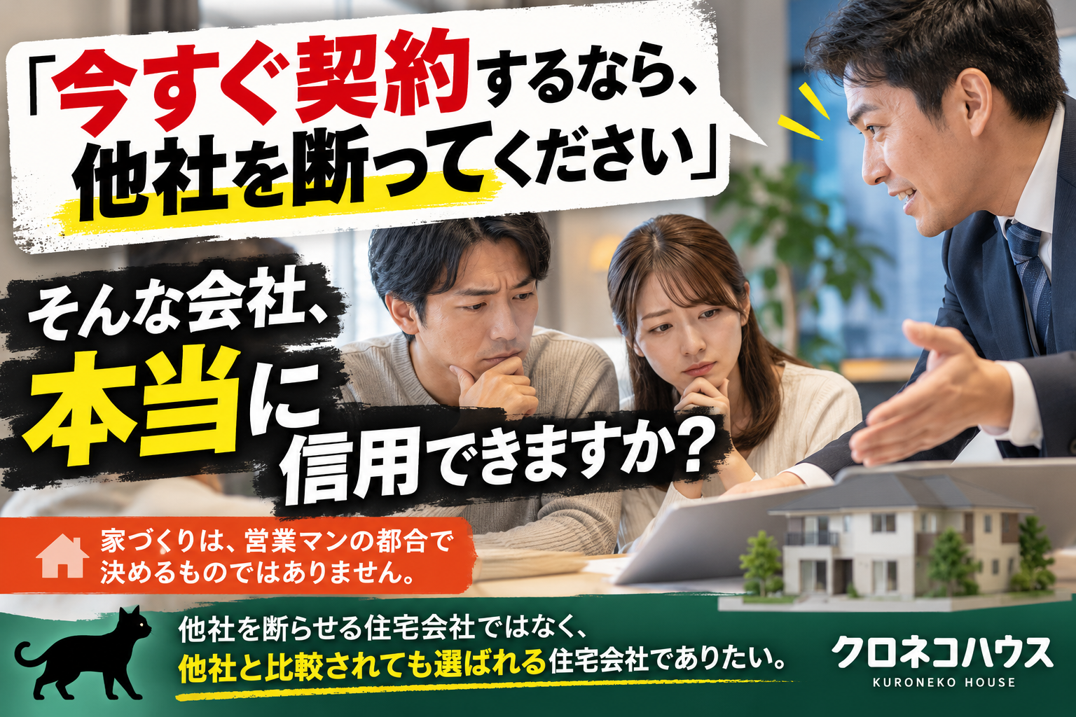 【可児市・多治見市・土岐市】「今すぐ契約するなら他社を断って」そんな住宅会社は信用できる？後悔しない工務店の選び方