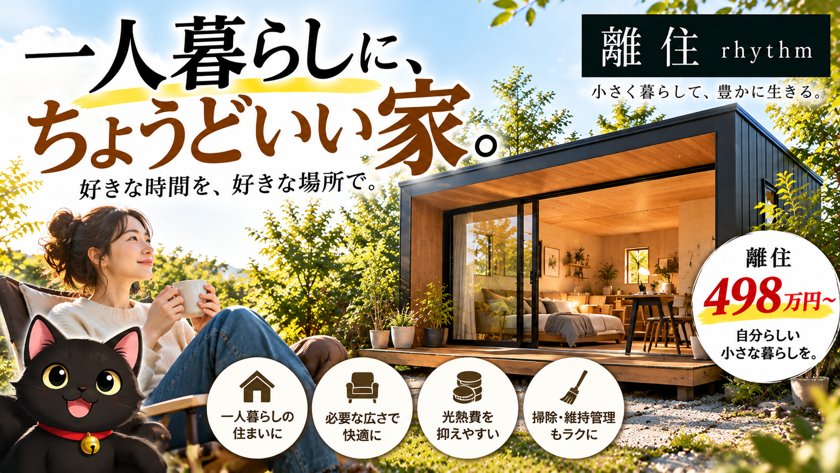 一人暮らしに大きな家はいらない。ちょうどいい家の見つけ方