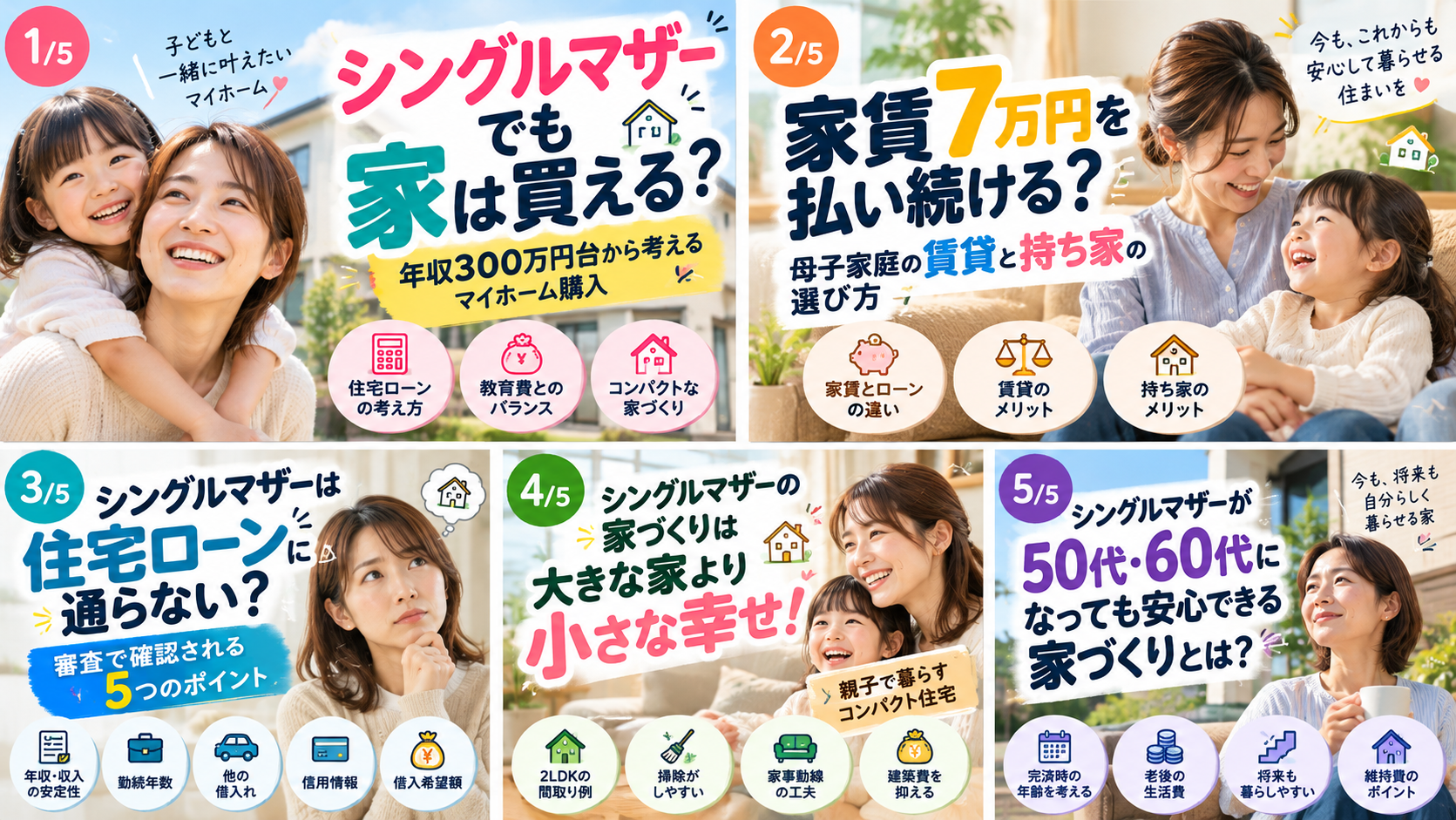 母子家庭で家賃7万円を払い続ける？シングルマザーの賃貸と持ち家の選び方