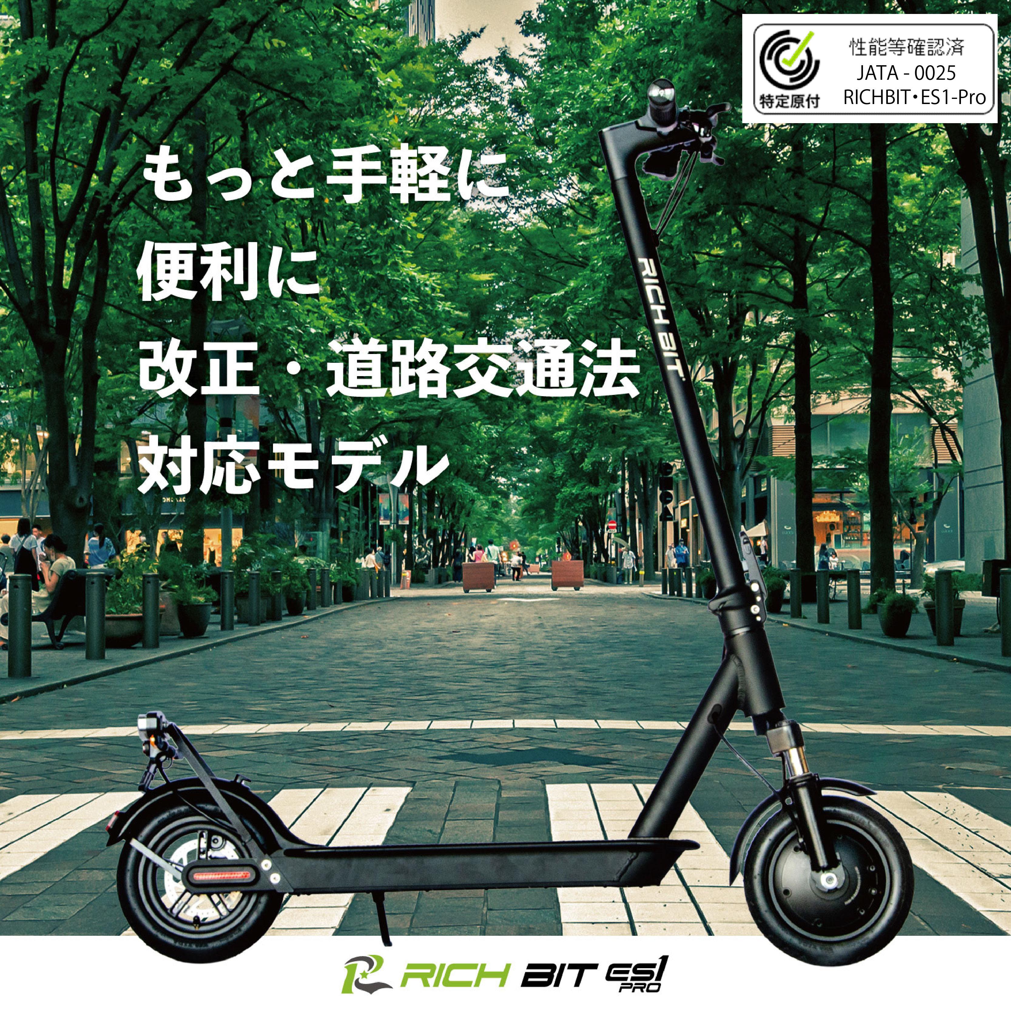 特定小型原付電動キックボード RICH BIT ES1 Pro ハンドル折り畳み仕様 