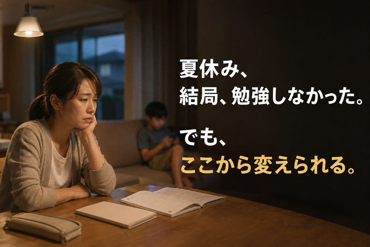 夏休みに勉強しなかった子どもに、親はどう接する？｜2学期からの環境づくり