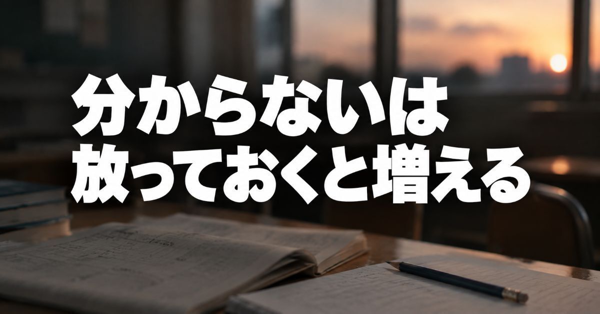 中学生が授業についていけない本当の理由|「分からない」の放置は親が止められる